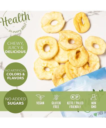 NUTS U.S. Dried Apple Rings - Chewy Texture, Juicy & Natural, 3 lbs - No Added Sugar, Non-GMO, No Artificial Color - Buy Online on SooperMarket.com