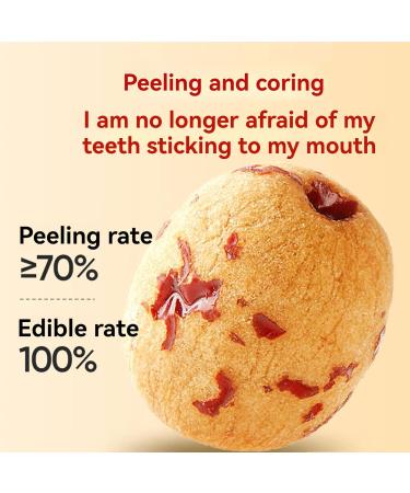 Coreless peeled dried red dates 500g seedless dried red dates Sweet Dried Jujube Fruit for Snacking Brewing Tea Soup Baking Oatmeal - Buy Online on SooperMarket.com