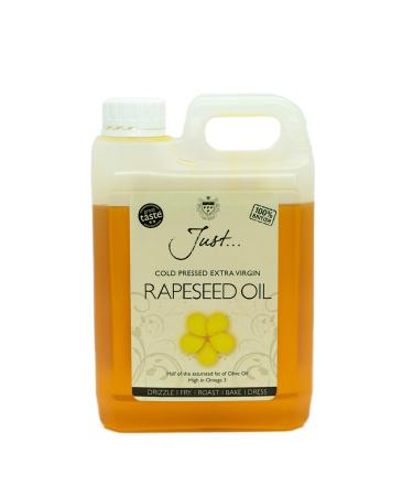 Just Rapeseed Oil - British Cold Pressed Extra Virgin Rapeseed Culinary Oil (1.75 Litre)
