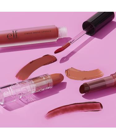 e.l.f. Cosmetics Liquid Matte Lipstick in Praline - 0.1 Ounce - Highly Pigmented, Quick Drying & Smudge Proof Formula with Nourishing and Softening Benefits - Diamond-Shaped Wand for Precise Application - Buy Online on SooperMarket.com