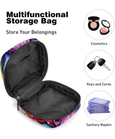 Octopus Sanitary Napkin Storage Bag - Multi-colored Portable Period Bag for Women and Teen Girls | Feminine Menstrual Cup Pouches + Nursing Pad Holder + Tampon Bags - 1Pcs - Buy Online on SooperMarket.com