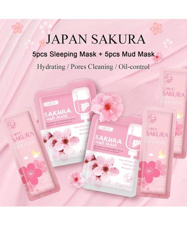 Skincare Set for Teenage Girls - Japan Sakura 24PCS | Cleanser Toner Serum & More - International Shipping - Buy Online on SooperMarket.com