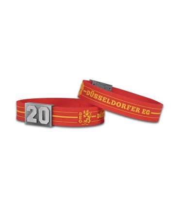 Brayce DEG bracelet with your jersey number 00-99 I hockey pure with the D sseldorfer eG jersey on the wrist.