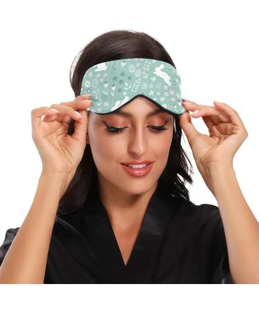 Haskirky Light Blocking Eye Mask for Deep Sleep - Breathable & Adjustable for Men and Women - Ideal for Travel, Yoga, Meditation - Cute Rabbit Design - Buy Online on SooperMarket.com