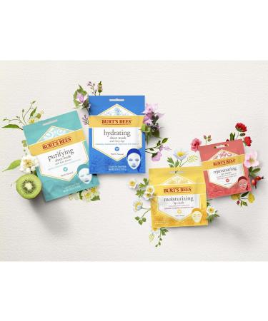 Burt's Bees Hydrating Facial Masks - 100% Natural (6 Count) - Buy Online on SooperMarket.com