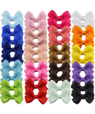 40 pieces 2.5 "Baby girls Little Hair Boings Clips Rip Band Arches Hairchatter Hairdressing For Girls Including Aked Children Children
