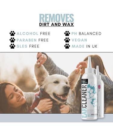 Ear Cleaner For Dogs Wash - Stop Itching Bad Ear Odour Smell & Head Shaking - Anti Viral Formula - Recommended By UK Vets - 250ML - Made In The UK - From The No 1 UK Pet Grooming Brand - Buy Online on SooperMarket.com