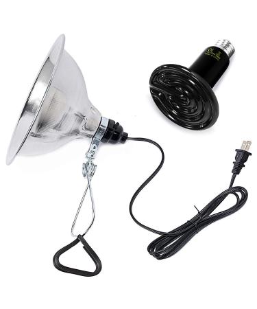 Simple Deluxe 100W/150W Reptile Heat Bulb and 8.5 inch Clamp Light/Thermo&Hygro Meter with Dual Probs Combo Set for Amphibian Pet & Incubating Chicken 4 Inch Heat Lamp (100W) + Clamp Light (150W)