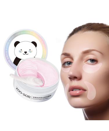 Rben 60 pieces under the eye flaps-eye-gel treatment pads natural eye care stickers refreshing texture sub-eyes paste for dark circles swelling relief of eye complaints