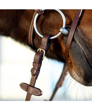 Horze Constance Padded Fancy Stitch Bridle w/Reins - Tan Horse - Buy Online on SooperMarket.com