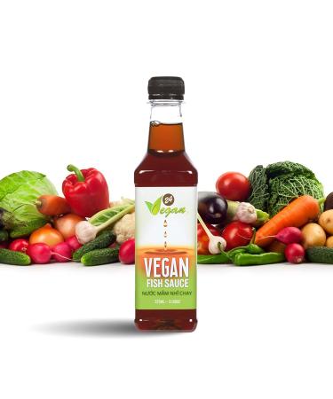 Premium 24Vegan Fish Sauce: Gluten-Free, Plant-Based Umami Seasoning for Vegetarian Asian Dishes - Buy Online on SooperMarket.com