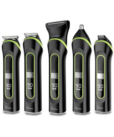 Hatteker 5-in-1 Beard Trimmer & Hair Clipper Kit - Cordless, USB Rechargeable, Waterproof Grooming for Men - Buy Online on SooperMarket.com