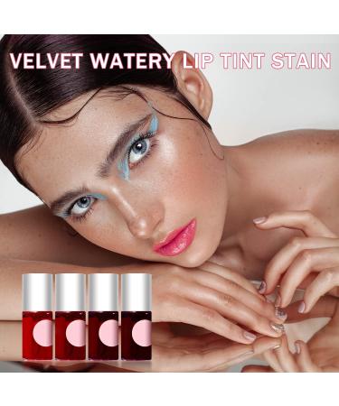 Matte Lip Stain Tint Set - 4 Colors, Multi Stick Hydrating Formula - Long-Lasting Wear - Easy Application - Shimmery Finish - 7ml (4 PCS) - Buy Online on SooperMarket.com