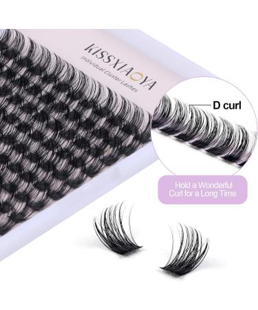 144Pcs Individual Cluster Lashes D Curl 14mm - Soft Natural False Eyelashes for DIY Eyelash Extensions at Home - Pack of 1 - Buy Online on SooperMarket.com