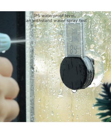 Thermometer Temperature Humidity Gauge Hygrometer Bearded Dragon Tank Accessories Reptile Tank Temperature Gauge Pet Supplies for Home Pet Shop(Black Transparency) - Buy Online on SooperMarket.com