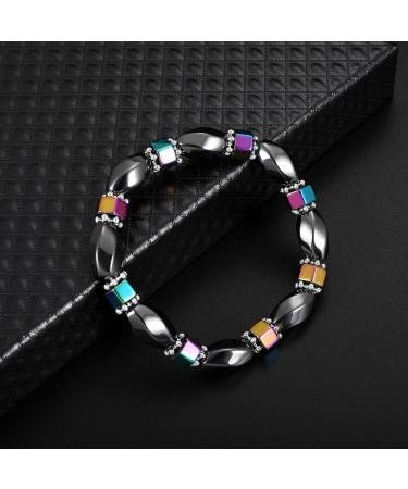 Adjustable Bracelet Beads Magnetic Hematite Bracelet Health Care Bangle for Men Women - Buy Online on SooperMarket.com