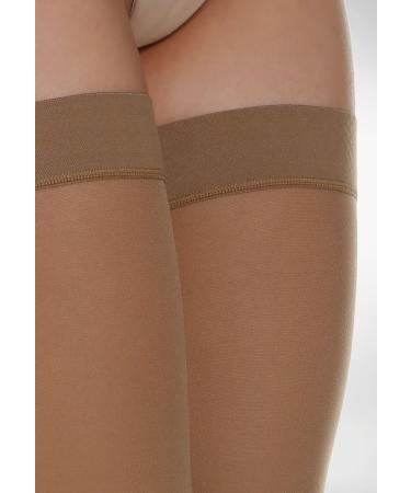 Buy Relaxsan Basic 970 Compression Stockings for Women - Skin Colour 2/M 22-27 mmHg Silicone Band 280 Den - International Shipping Available - Buy Online on SooperMarket.com