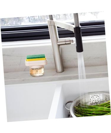 Angoily Detergent Presser Dishwashing Liquid Sponge Dishwasher Soap Dish Soap Dispenser Soap Pump Dishwashing Dispenser Dishwasher Dispenser Soap Dish Dispenser Pp Sink Shelf - Buy Online on SooperMarket.com