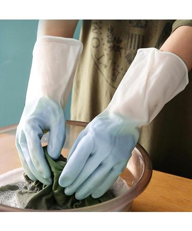 Cleaning Gloves Kitchen Gloves Reusable Dishwashing Gloves Rubber Gloves Anti Slip Household Gloves for Bathroom for Palm Width 3.6''-3.9 - Buy Online on SooperMarket.com