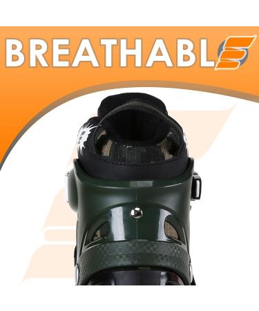 Eliiti Adjustable Kids Inline Skates - Digital Camouflage Green | Size Small US 13.5J-3 - Buy Online on SooperMarket.com