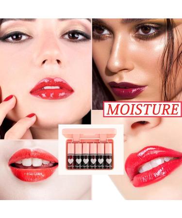 Fusang 6Pcs Lip Tint Stain Set - Long Lasting Moisturizing Lip Gloss for Women - Buy Online on SooperMarket.com