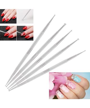 Nail Art Dotting Pen Nail Painting Pen DIY Nail Art Dotting Pen 5pcs Double Head Nail Art Dotting Pen Stainless Steel Nail Painting Pen DIY Decoration Dotting Pen - Buy Online on SooperMarket.com
