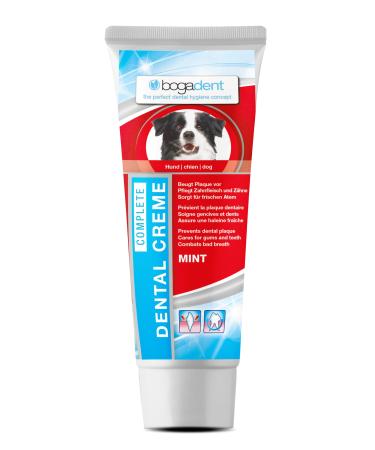 Bogadent dental cream complete - dog toothpaste against tartar - dog toothpaste without fluoride & xylitol - dog toothpaste with sugar -splitting enzyme - 75ml