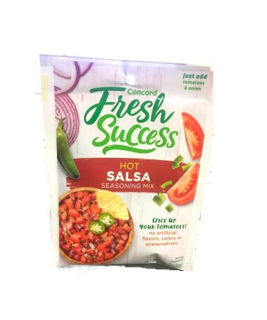 Concord Foods, Salsa Mix, Hot, 1.06oz Packet (Pack of 6) 1.06 Ounce (Pack of 6)