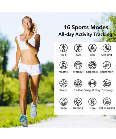 MLanYunS Fitness Tracker: Heart Rate, Sleep, Blood Pressure & Oxygen Monitor - Step Count, Calorie Activity Tracker - Smart Watch Bracelet for Adults - Black - Buy Online on SooperMarket.com