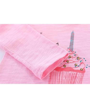 Mud Kingdom Cute Cartoon 1 Year Birthday Shirt | Long Sleeve Pink for Little Girls and Boys - Buy Online on SooperMarket.com