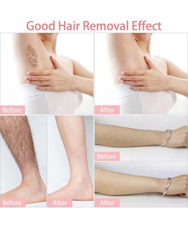 SEPGLITTER 300 ct Non Woven Wax Strips for Hair Removal - 2.8 x 7.9 Inch Face & Body Hair Cleaning - Buy Online on SooperMarket.com