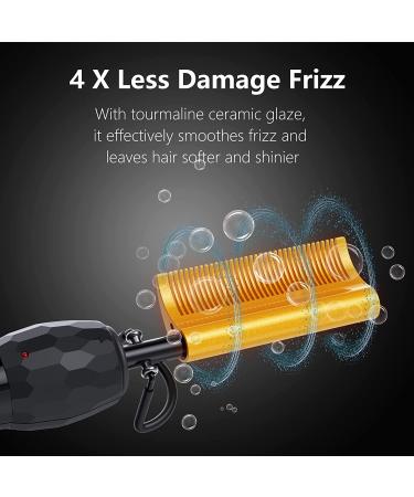 Dan Technology Hot Comb Hair Straightener | 15 Adjustable Temperatures | Digital Display | Curved Teeth Ceramic Comb | Professional Straightening Comb for Thick Hair - Buy Online on SooperMarket.com