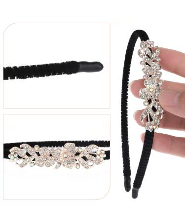 WLLHYF 1920s Crystal Rhinestone Flower Headbands 2 Pack - Sparkly Vintage Hairbands for Women - Fashion Jewelry Accessories for Wedding and Bride - Buy Online on SooperMarket.com
