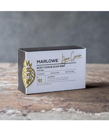 MARLOWE No. 102 Body Scrub Soap for Men - Limited Edition Ryan Garcia Champion Bar 7oz (1 Pack) - Buy Online on SooperMarket.com