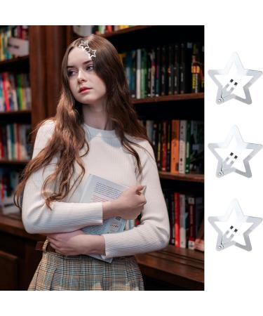 Star Hair Clips 20 Pieces Small Metal Snap Hair Clips Hair Barrettes Hair Accessories Silver - Buy Online on SooperMarket.com