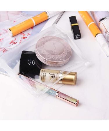 8pcs Mini PVC Cosmetic Organizer Bags with Zipper Closure - Travel & Bathroom Makeup Bag Set - Buy Online on SooperMarket.com