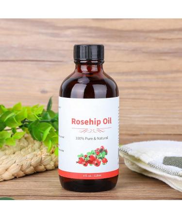 Rosehip Oil 118 ml - Natural Anti-Aging Moisturizing Massage & Spa Essential Oil for Aromatherapy - Buy Online on SooperMarket.com