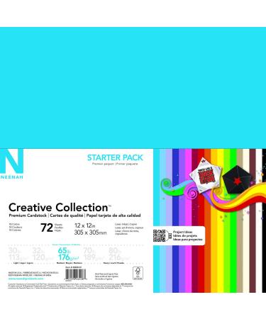 Astrodesigns/Creative Collection Starter Kit Cardstock  12 x 12  65 lb/176 gsm 18-Color Assortment  72 Sheets (46408-03)