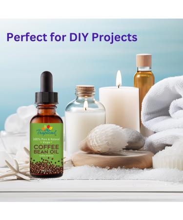 100% Pure Roasted Coffee Bean Oil - Virgin Cold Pressed Unrefined for Massage Soap Making Hair Skin & Nails | 2 fl oz - International Shipping - Buy Online on SooperMarket.com