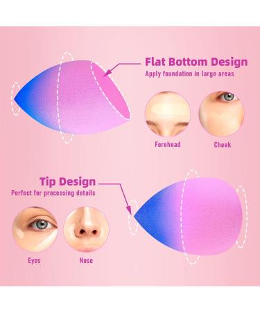 DUAIU 3pcs Gradient Makeup Sponge Blender Set | Beauty Blender for Foundation, Concealer, and Powder Puff - Buy Online on SooperMarket.com