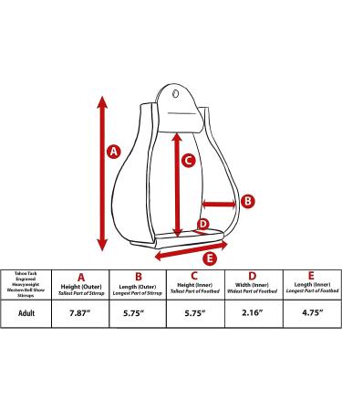 Tahoe Tack Engraved Heavyweight Adult Western Bell Show Stirrups - Quality and Style for Western Riders - Buy Online on SooperMarket.com