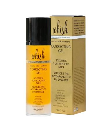 Whish Coconut Milk + Verbena Correcting Gel - Soothes Sun-Exposed Skin Reduces UV Damage Moisturizes with Organic Aloe & Manuka Honey - International Shipping Available - Buy Online on SooperMarket.com