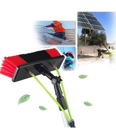 5-12m(16.5-39.5Foot) Extension Pole Window Washer Combo Telescopic Pole Window Cleaning Extension Pole for Cleaning Windows(30cm Brush 8m pole) 55cm Brush Head 7M/24FT