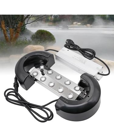 Mogoulua fog maker 10 head 7l/h ultrasound fog with 350W waterproof power supply heavy fog inner courtyard fog humidifier pond fog for horticultural greenhouse landscape