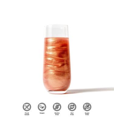 Blacksherbet Rose Gold Edible Glitter 5g | KOSHER Certified for Drinks, Cakes, Strawberries, Cupcakes & Chocolate - Buy Online on SooperMarket.com