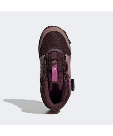 adidas Unisex Kinder Terrex Boa Mid Rain.rdy Hiking Schuhe Graue Sneakers f r Kinder (35 EU) | Shadow Maroon & Matt Purple Met Wonder Red - Buy Online on SooperMarket.com