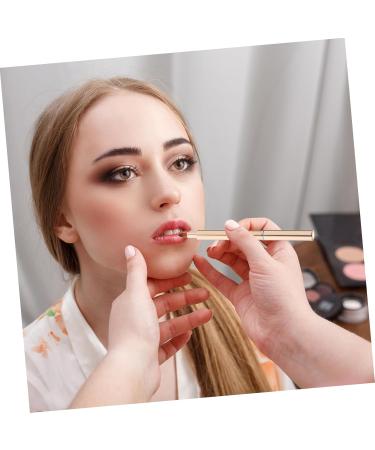 Buy Housoutil Portable Smudge Stick & Tricolor Lip Brush - Golden Makeup Tool for Perfect Lip Application - International Shipping Available - Buy Online on SooperMarket.com