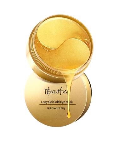 TBeautfave Under Eye Patches Collagen 24K Gold Under Eye Masks for Puffy Eyes & Dark Circles Eye Bags Remover Anti Wrinkle Patches Skincare Anti-aging Hydrating Eye Gel 30 Pairs