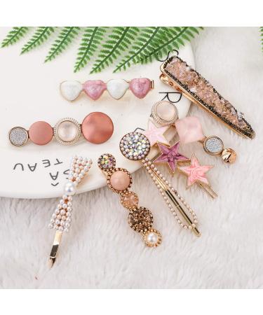 8 Pcs Pearl Hair Clips | Fashion Metal Hair Accessories for Women & Girls - Buy Online on SooperMarket.com
