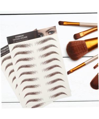 Beavorty 9 Sheets Waterproof Eyebrow Stickers 6d Cosmetic Stencil 21x14.7cm Brown - Buy Online on SooperMarket.com